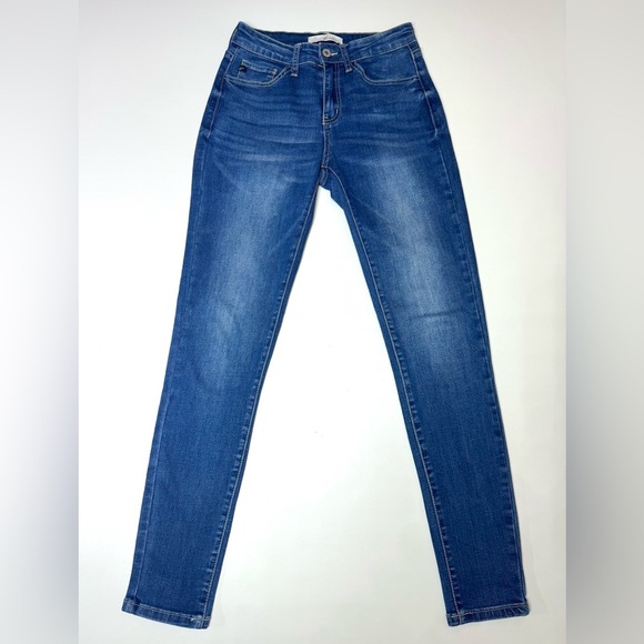 Kancan Women's Skinny Blue Denim Jeans Size- 7/27 - Picture 1 of 10